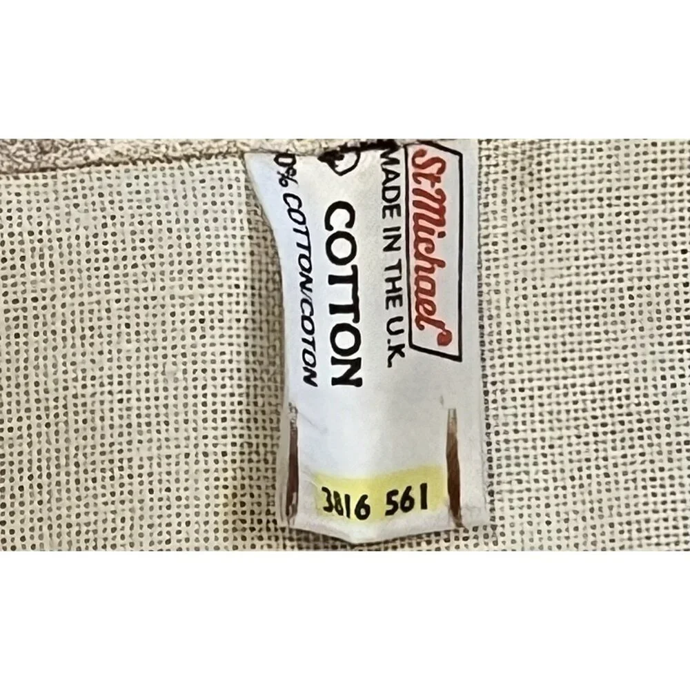 Vintage Tea Towel Marks & Spencer Penny Bazaar 100% Cotton Made In UK Christmas - Picture 11 of 11